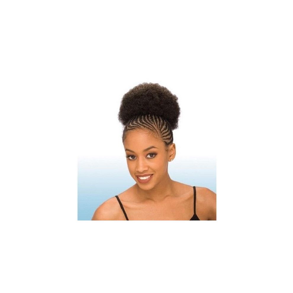 Freetress Braids Afro 5"""" - Shake N Go Drawstring Ponytail #4 Med. Brown