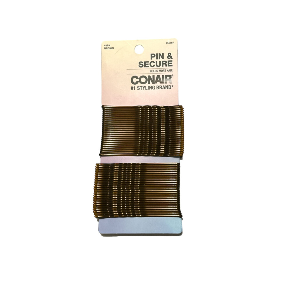 Conair Unisex Brown 48 Piece Bobby Pins Extra Long 4 Oz