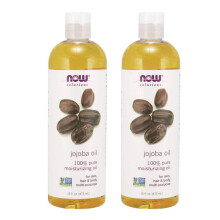 NOW Solutions  Jojoba Oil  100% Pure Moisturizing  Multi-Purpose Oil for Face  Hair and Body  16-Ounce (Pack of 2)