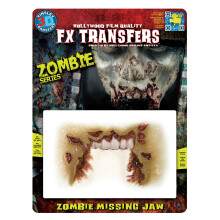 Tinsley Transfers FX Transfers Zombie Missing Jaw Makeup
