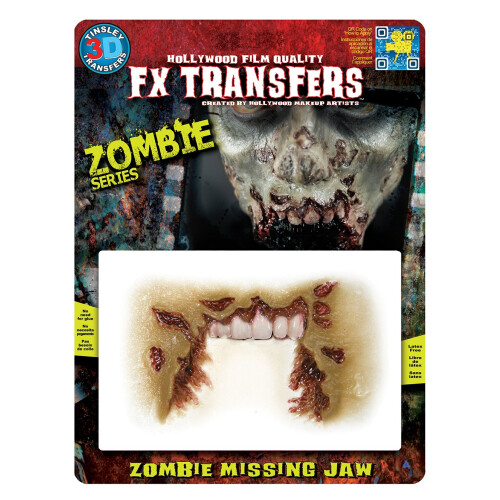 Tinsley Transfers FX Transfers Zombie Missing Jaw Makeup