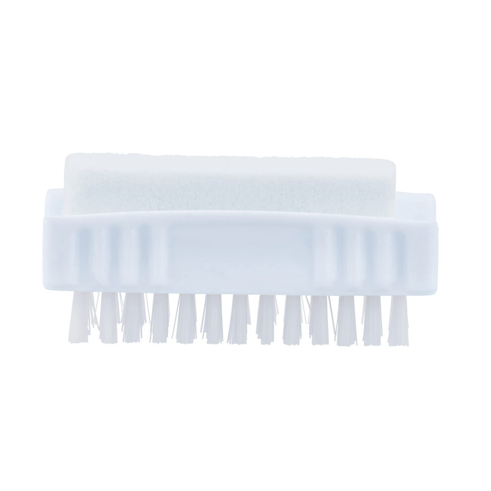 Superio Nail Brush With Pumice Stone Duel Side Shower Brush Bathroom Foot Scrubber Exfoliate Dry Dead Skin Stiff Bristles Brush Removes Callus On Hand