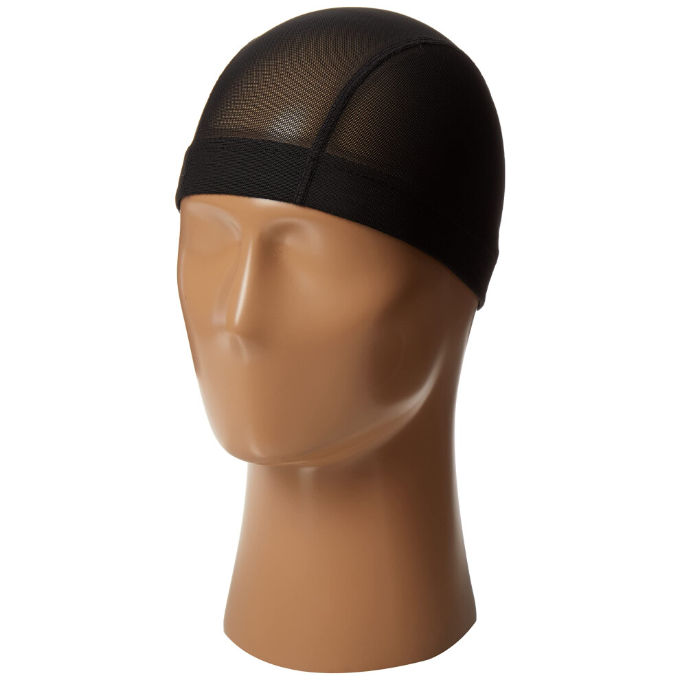 Qfitt Unisex Black Mesh Dome Style Wig Cap Extra Large By 5021