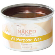 Too Naked Ontharingswax All Purpose Wax Niet-plakkerige salonwax 100% veganistisch Geurvrij 14 oz.
