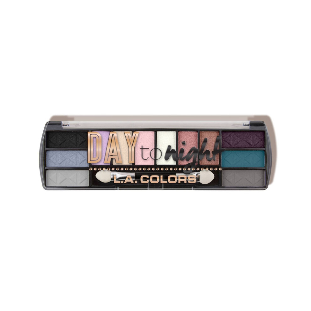 L.a. Colors Day To Night 12 Color Eyeshadow Morning Tide Ces428