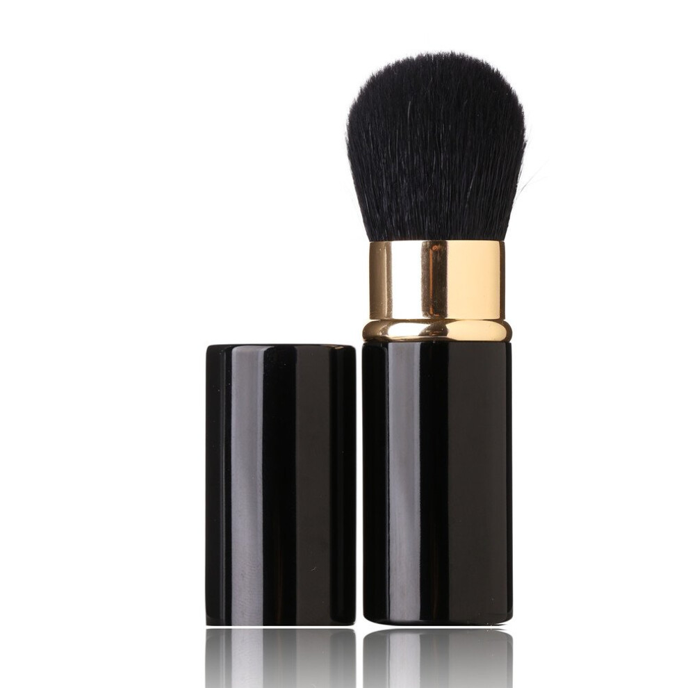Retractable Makeup Brush - Goat Hairs - Portable Face Loose Powder Foundation  Mini Blush Brush Beauty Cosmetic Tool