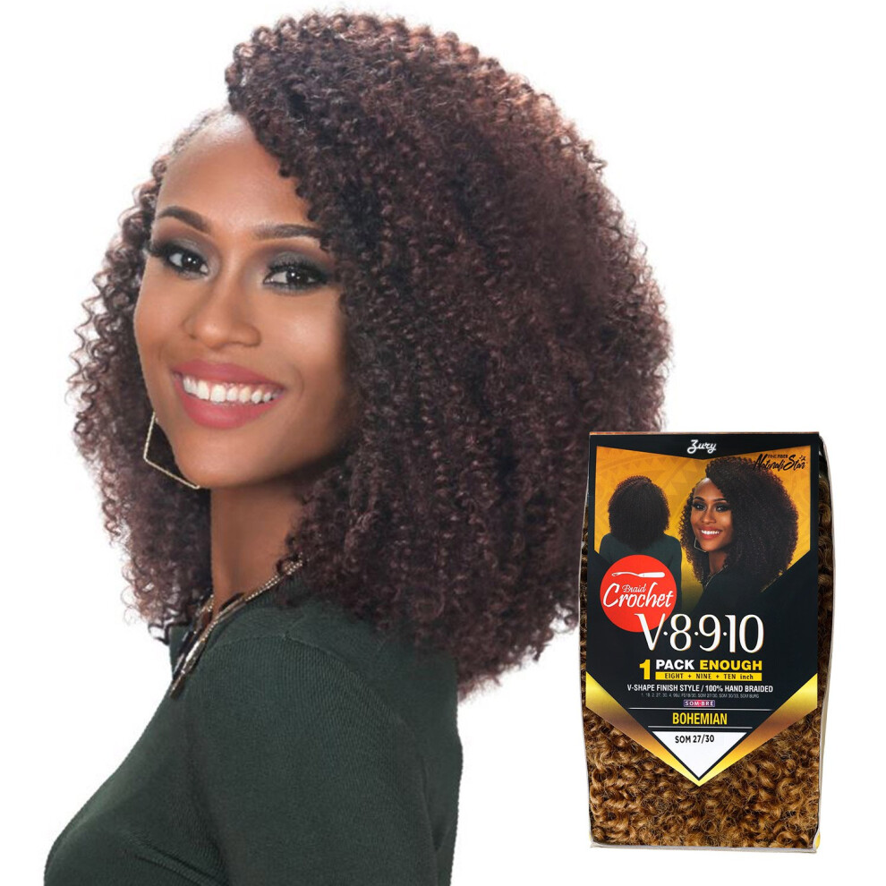 Zury Unisex Royal Synthetic Hair Crochet Braids V8.9.10 Bohemian 1Pack Enough (Som 30/33)