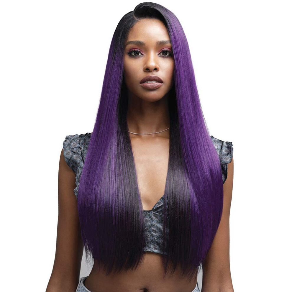 Bobbi Boss Unisex Not,Specified Human Hair Blend 13X4 Swiss Lace Front Wig - Mblf180 Dayana (Tt1b/3033)