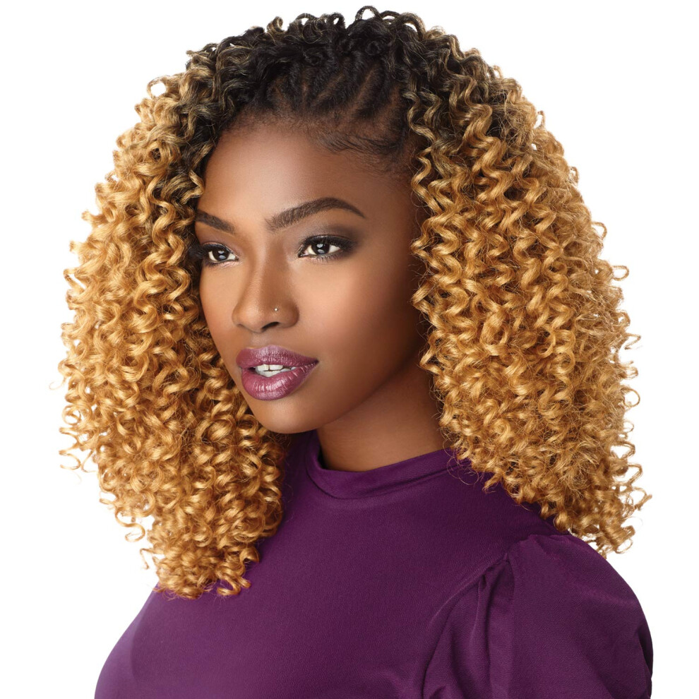 Lulutress Multi Pack Deals! Sensationnel Synthetic Hair Crochet Braids 2X Curly 3B (5-Pack 1B)
