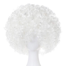 Joy Csatlakozzon Unisex rvid, bolyhos afro vicces parkkhoz Halloween nnepi partihoz Bohc jelmez (fehr)