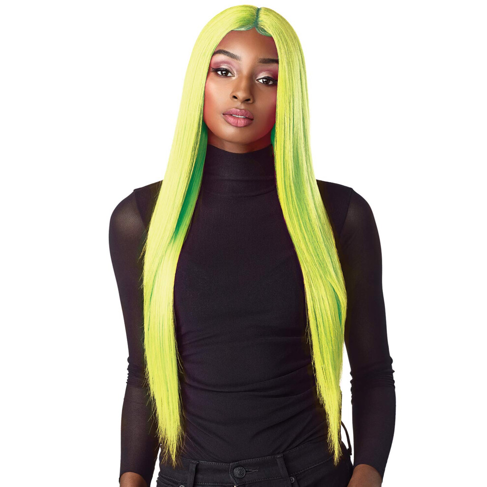 Shear Muse Unisex Not,Specified Sensationnel Lace Front Wig Empress Edge Lachan (Neontangerine)