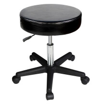 Master Massage Versatile Height Adjustable Rolling Swivel Hydraulic Stool In Black for Salon  Beauty  Home & Office  1count