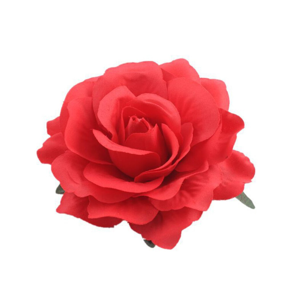 VEICOSTT Pince     cheveux en forme de rose pour femme, accessoire pour cheveux, broche en forme de fleur, ZFJ11 (rouge)