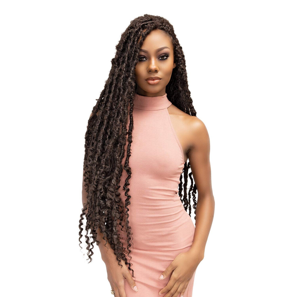 Janet Collection Crochet Braids Nala Tress Premium Edition Maverick Locs 24"""" (1Pack Oet1b/30)