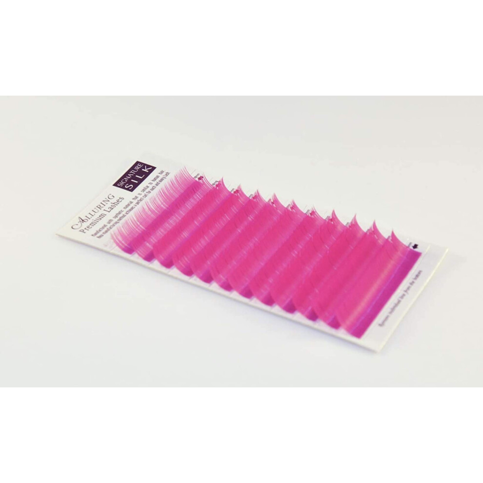 Verf Hrerische Wimpern In Verschiedenen Farben F R Wimpernverl Ngerungen, C-Curl, 0,07 Mm Mix (10 Mm Bis 14 Mm), Magenta-image