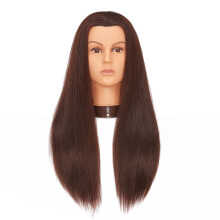 Hairlink 26-28''-es mankenfej, yaki szintetikus szlas hajformz fejbabk kozmetikai bbu prbabbu gyakorlfej llvnnyal (9926LB0420)
