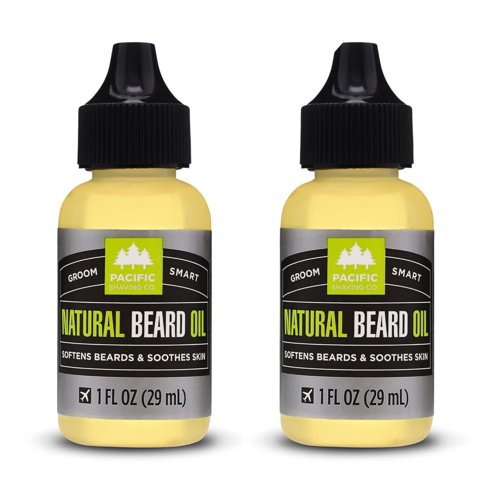 Huile     barbe naturelle Pacific Shaving Company 1 oz (paquet de 2)