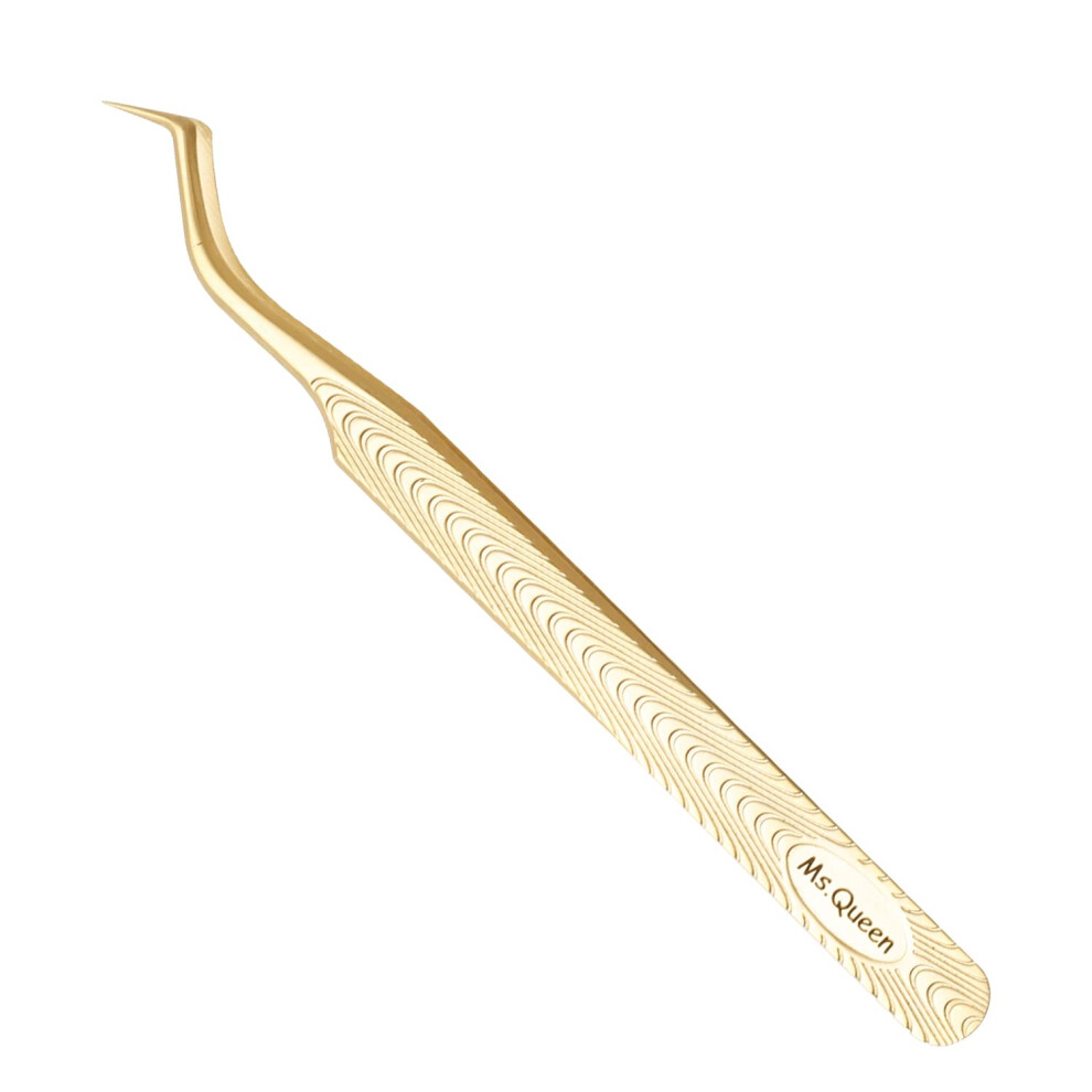 Neiti Kuningatar Msqueen Lash Tweezers For Eyelash Extension-Professional Lashing Tweezers For Mega Volume Mink Eyelashes Extensions Applying