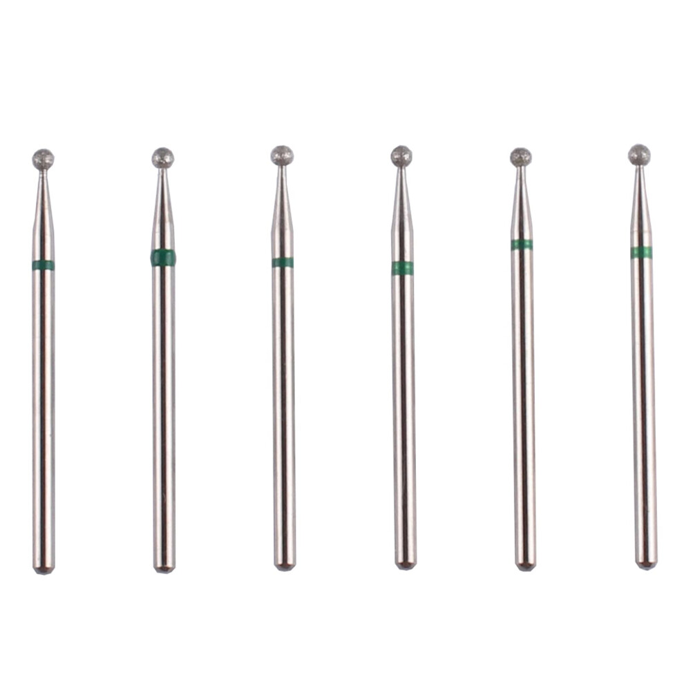 Mzcmsl Round Ball Cuticle Bit Set With Case 3/32 Shank Manicure Drill Bits 6Pcs Cuticle Remover Bits(F2.34mm)