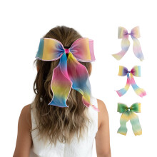 Summer Crystal 3 db Organza nagy masni aligtor hajcsat - Hossz szalagok - Lnyoknak s Noknek - Idelis hajkiegszto szletsnapokra, mindennapi v