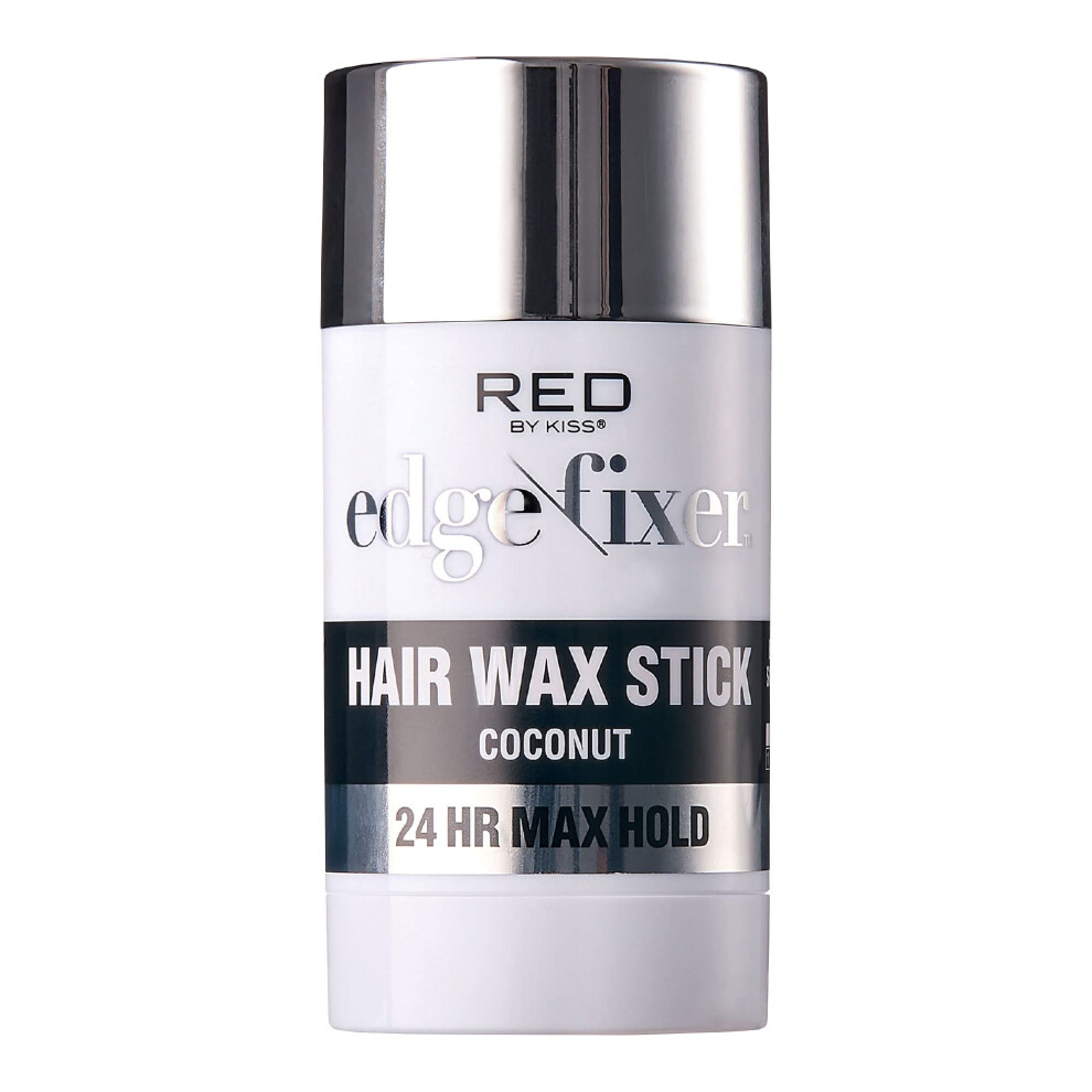 ??????? Ap? T? Kiss Red By Kiss Hair Wax Stick 24Hr Max Hold Edge Fixer Edge Control Pomade Non-Sticky Non-Oily Flake Free Hair Styling Wax (Coconut)