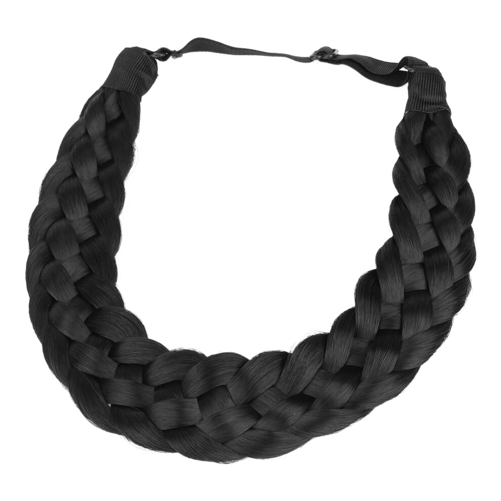 Bandeau tress    en cheveux synth   tiques Gledola     5 brins pour femmes et filles (noir naturel)