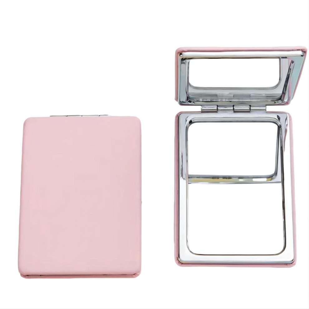 Bimiget Compact Mirror For Men Women And Girls Pink Travel Makeup Mirrors For Handbag And Pocket Portable Double-Sided Mirror With Distortion Free