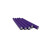 Lilla farve Flex Spongy Rod Rollers Twist-flex Pro Curls Hair Roller Large - 5PC 2