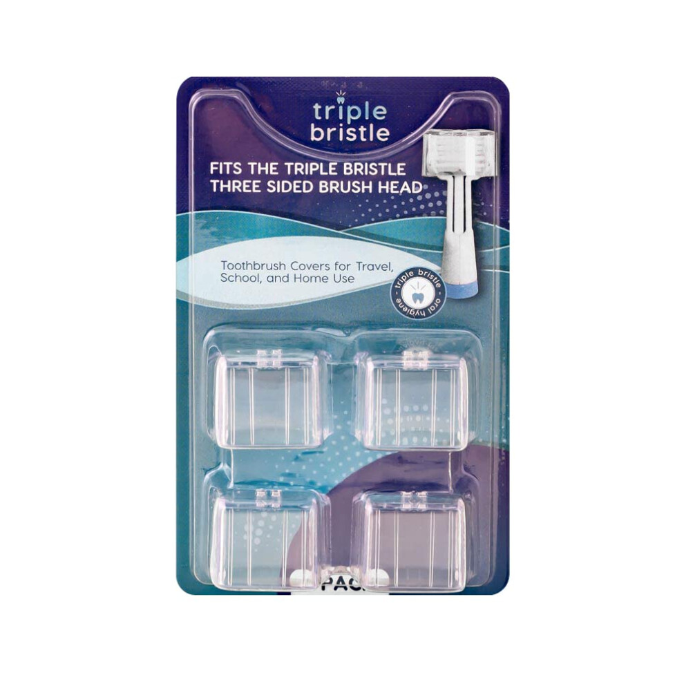 B Rstenkopfabdeckungen Mit Drei Borsten | Enth Lt 4 Abdeckungen | Von Zahn Rzten Entwickelt Und Empfohlen | Kombinieren Sie Sie Mit Ihrem Triple-image