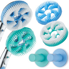 AquaCare 6 db. Csaldi kefekszlet Aquassage hidroterpis kzi zuhanyhoz - 2X srtju testkefe, gubancmentesto hajkefe s faltart. 100%-ban higin