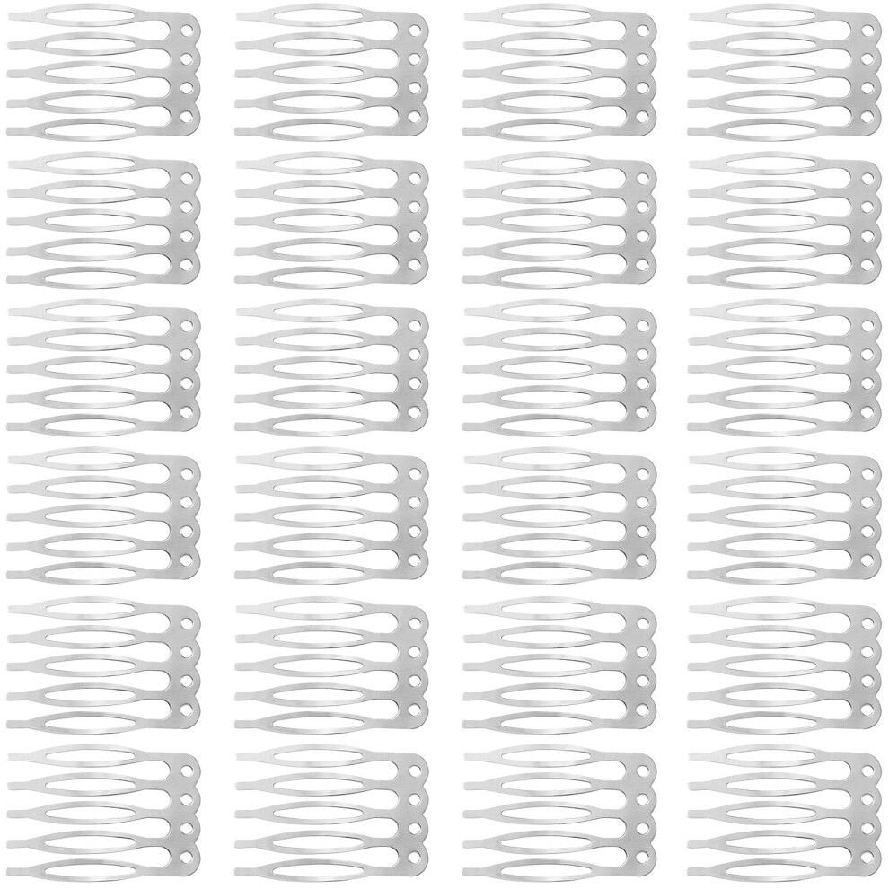 Ancirs Unisex Not,Specified 75 Pack Hair Side Combs For Women Metal Combs For Securing Headband Veils 5 French Teeth Bridal Wedding Comb For Girls Hair Accessories - Whi