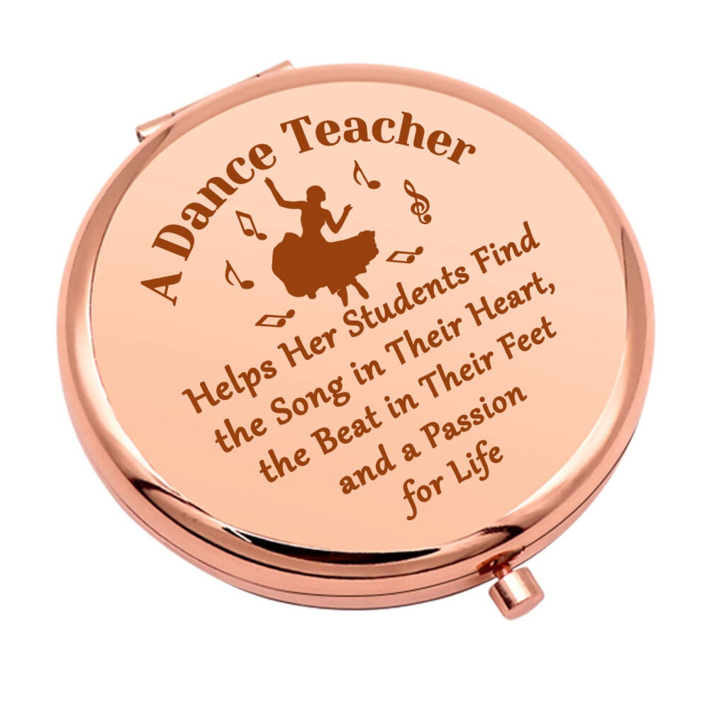 Mwphuy Dance Teacher Appreciation Gift Thank You Gifts For Dance Teacher Dance Instructor Compact Makeup Mirror Dancer Gift Folding Makeup Mirror Dance Teach