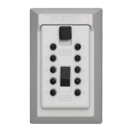 KIDDE Kidde AccessPoint 001408 KeySafe Original Push Button Combination Permanent Key Lock Box  5-Key  White