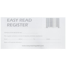 3-pakke transaktionscheckbog Registerkalendere for 2021-2022-2023 af Easy Read Register
