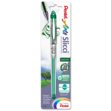 Pentel Arts Slicci 0.25 mm Extra Fine Gel Pen  Green Ink  1 Pack (BG202BPD)