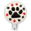 Paw Print 3D Rubber Retractable Badge Holder 2