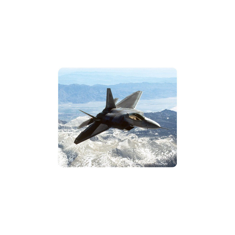 Grand tapis de souris repr   sentant un avion de chasse F22 Raptor d'Atomic Market. Excellente id   e cadeau.