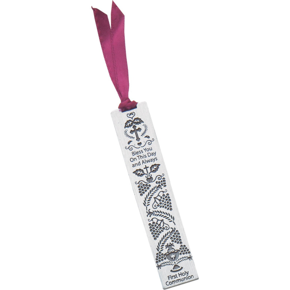 Kathedraalkunst BM101 Zegen U Op Deze Dag Eerste Heilige Communie Metalen Bladwijzer 3-1/2-Inch-image