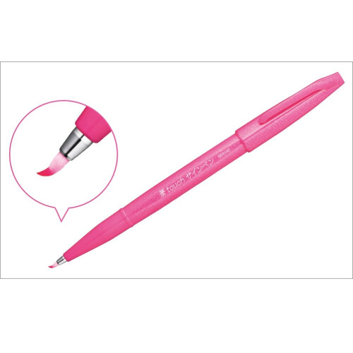 Pentel Fude Touch Sign Pentel ?af? ?a??ad???? ?e ?????? (SES15C-E) 2