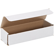 Aviditi Versandkartons aus wei  er Wellpappe, 22,9 x 7,6 x 5,1 cm, 50 St  ck, bruchsicher, f  r Versand, Post und Lagerung