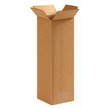 Aviditi 4412 lng wellpappkartong 4"""" L x 4"""" B x 12"""" H Kraft fr frakt packning och flyttning (paket med 25)