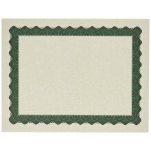 Fantastiska papper! Metalliskt grnt certifikat 8,5 x 11 tum 25 Count (934225)