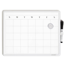 U Brands mgneses szraztrlheto naptrtbla 14""""x11"""" modern fehr keret jellovel s mgnessel