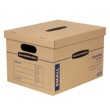 Bankers Box Small Classic Moving Box 15 Pack  Reinforced Handles  Tape-Free Assembly  Box with Lid  15-in x 12-in x 10-in (7714209)