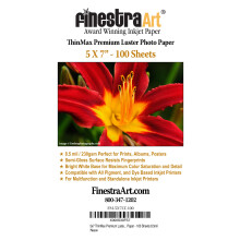 5"""" x 7"" Thinmax Premium Luster inkjetfotopapier - 100 vellen