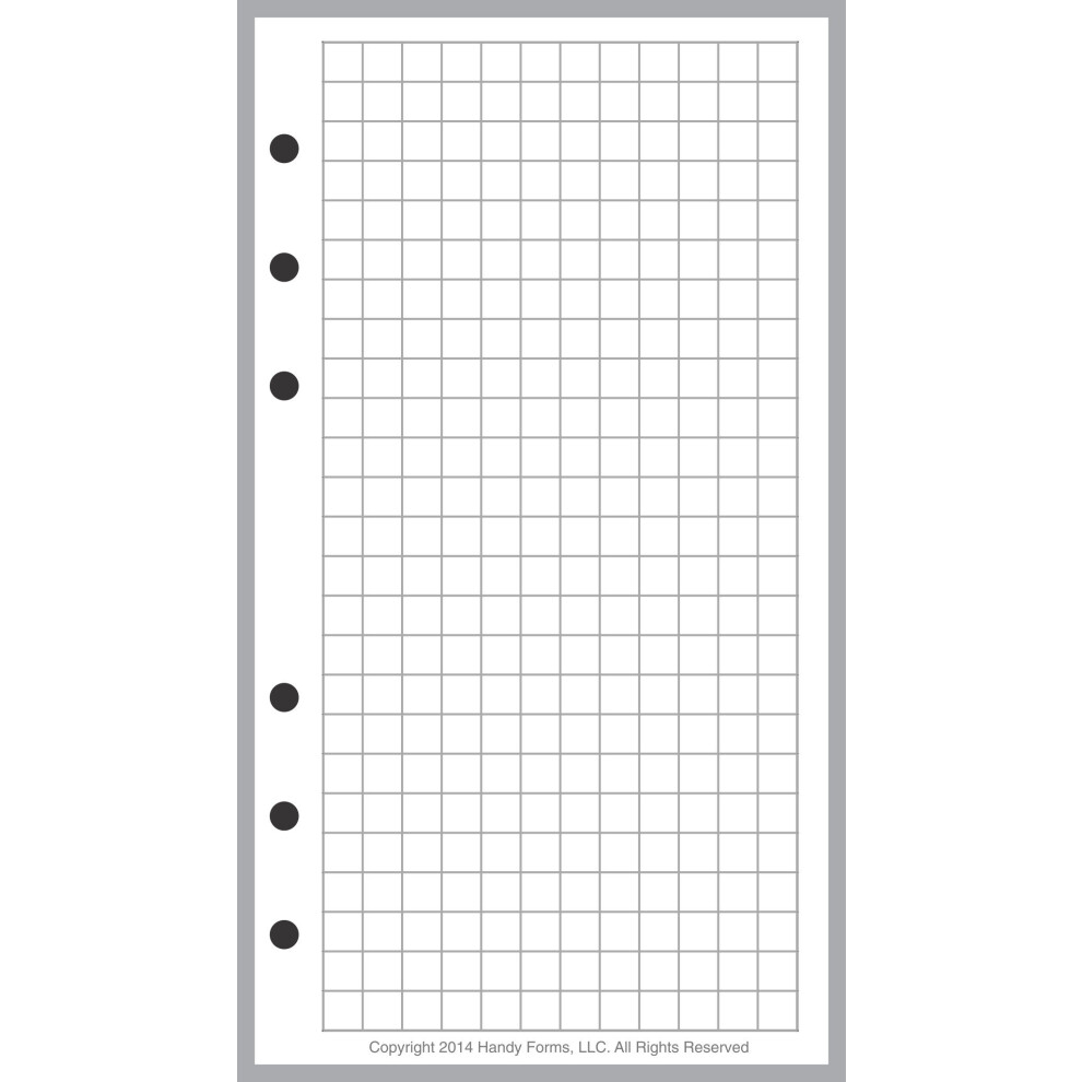Pianificatore E Organizer Per La Misura Filofax Notebook Graph/Grid Paper-image