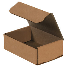 BOX USA Versandkartons klein 6""L x 4""B x 2""H 50er-Pack | Wellpappkarton zum Verpacken, Umziehen und Lagern