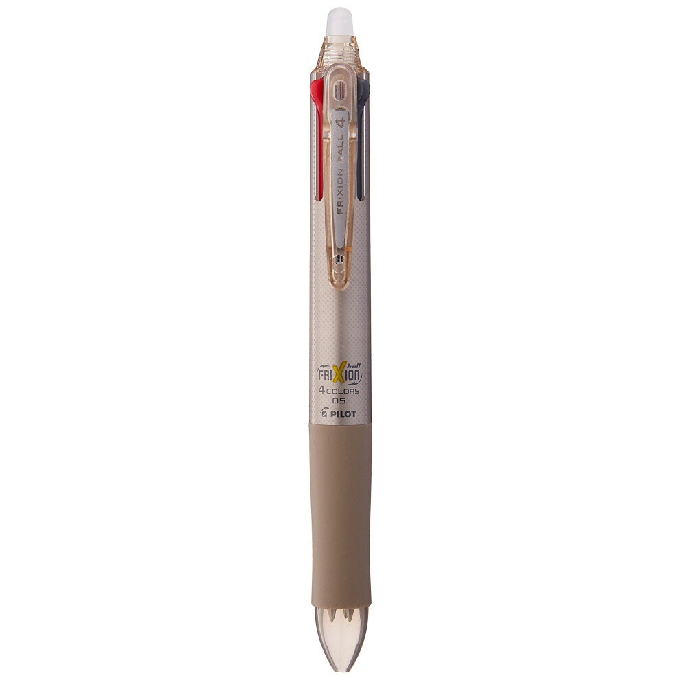 Pilot Frixion 4 Color Ballpoint Pen  Champagne Gold Body (LKFB-80EF-CGD)