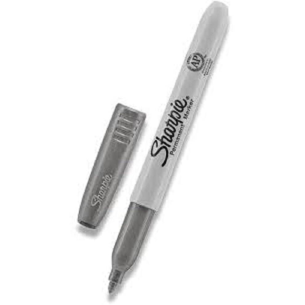 Sharpie Metallic Permanent Marker | Fine Tip | Silver | 1 Count