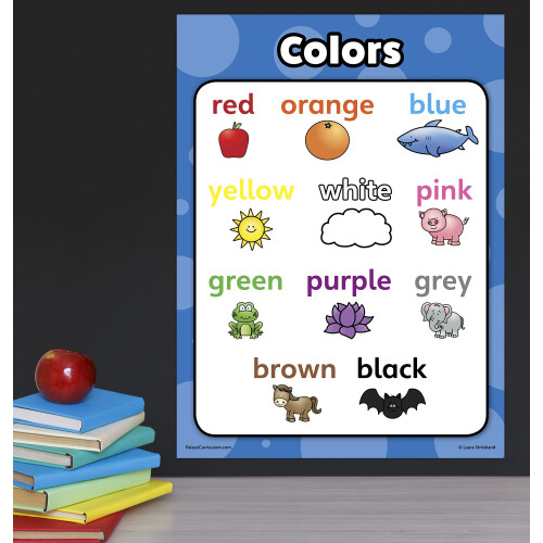 Palace Curriculum Colors Poster Chart - LAMINATED (18 x 24) 2